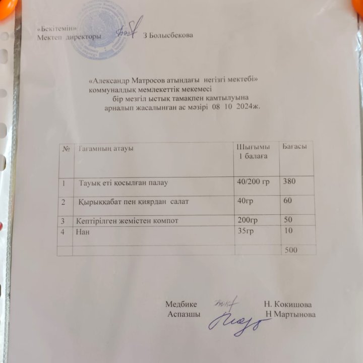 Ас мәзірі